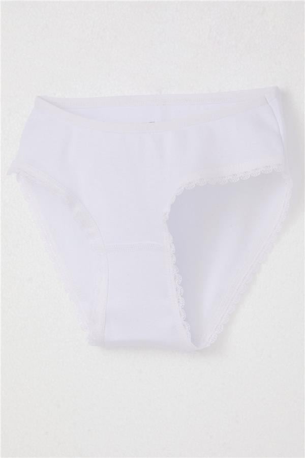 Girls' Underwear, White (Ages 3-11)