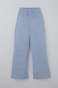 Girls' Striped Trousers with Bow Drawstring Accessory, Elastic Waistband, Mixed Colors (Ages 4-8)