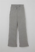 Girls' Striped Trousers with Bow Drawstring Accessory, Elastic Waistband, Mixed Colors (Ages 4-8)