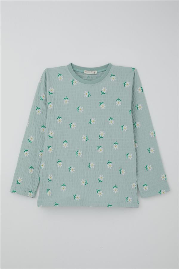 Breeze Kids Aqua Green Top Bottom Set