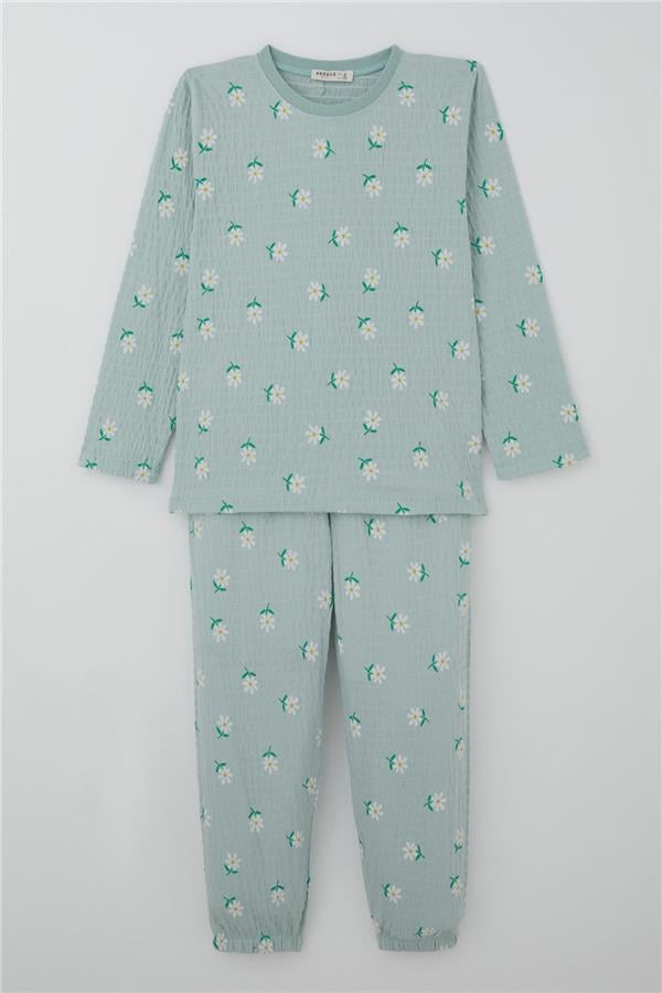 Breeze Kids Aqua Green Top Bottom Set