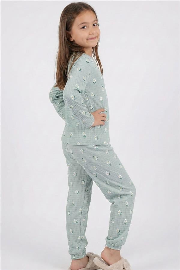 Breeze Kids Aqua Green Top Bottom Set
