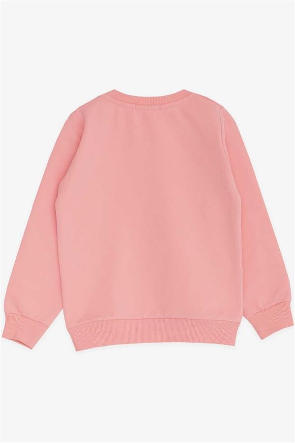 Baby Girl Sweatshirt Printed Sequin Unicorn Salmon (2 Years)