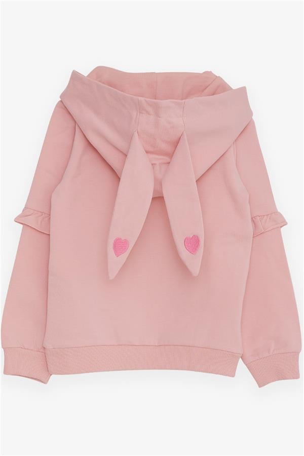 Baby Girl Sweatshirt with Bunny Print, Pink (1.5-2 Years)
