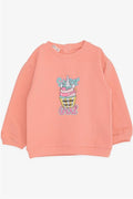 Girls' Sweatshirt with Unicorn Print, Salmon (9 Months-3 Years)