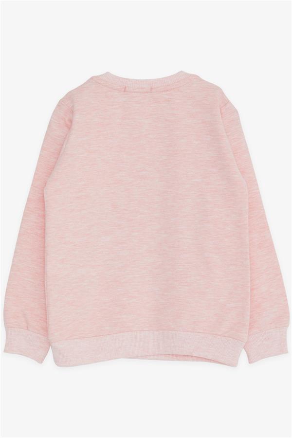 Baby Girl Sweatshirt Unicorn Print Salmon Melange (2 Years)