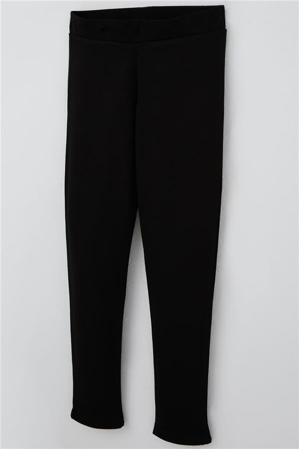 Girls' Basic Leggings Black (Ages 8-14)
