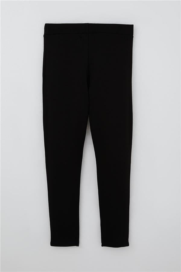 Girls' Basic Leggings Black (Ages 8-14)