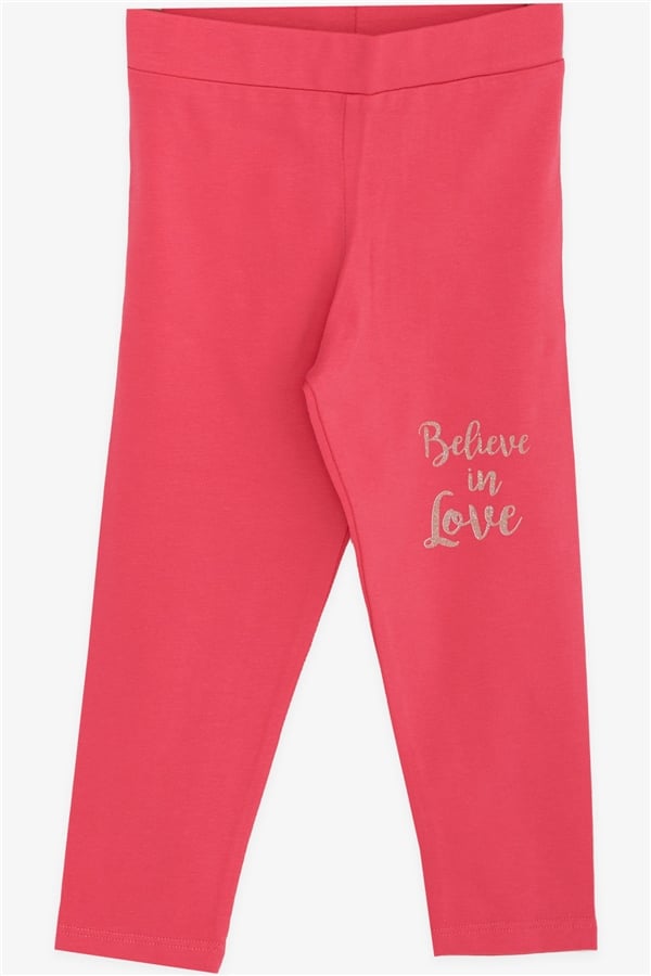 Baby Girl Leggings Set, Printed Sequined, Beige Melange (1.5-2 Years)