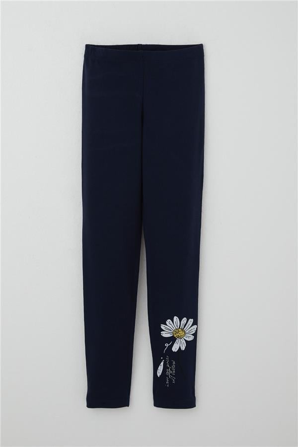 Girls' Leggings Set, Daisy Print, Pink (Ages 4-9)