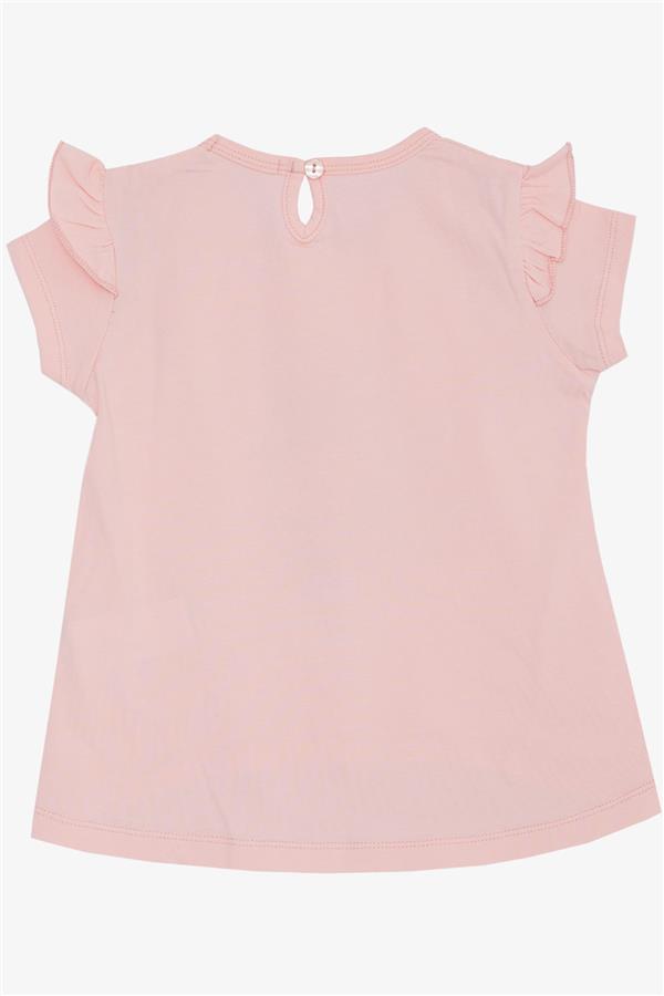 Girls' T-shirt, Spring Theme, Ballerina Girl Print, Pink (1.5-3 Years)