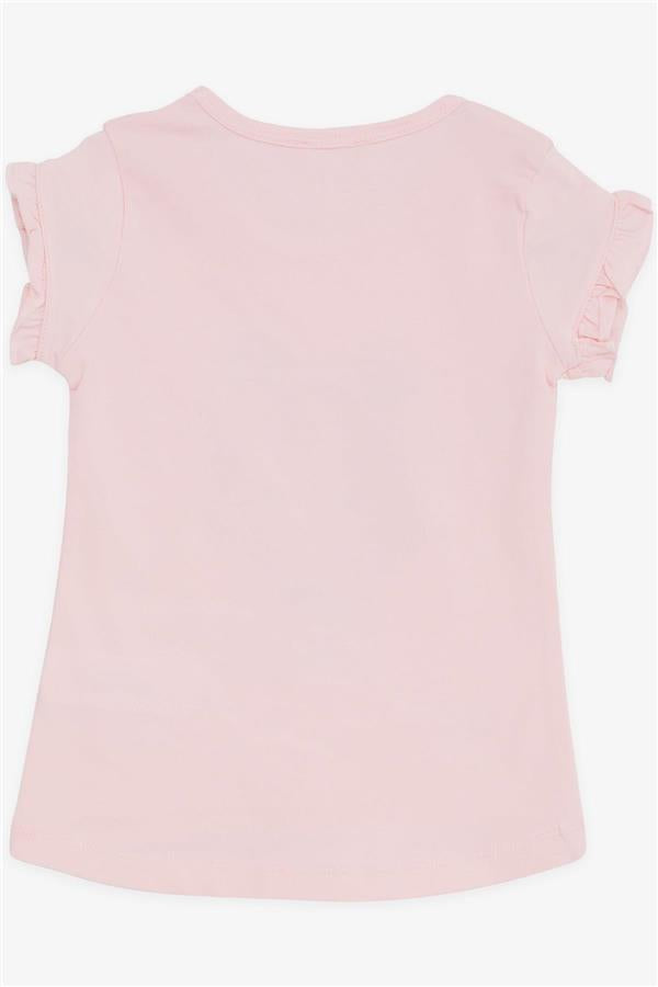 Girls' T-Shirt with Cool Girl Print, Pink (Ages 2-4)