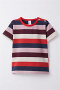 Girls' Striped T-Shirt, Mixed Colors (Ages 1-4)