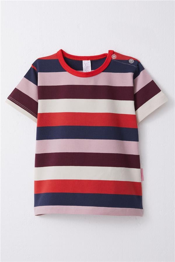 Girls' Striped T-Shirt, Mixed Colors (Ages 1-4)