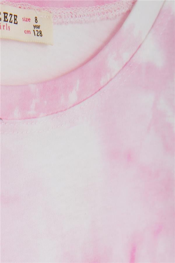 Girls' Pink T-Shirt with Text Print (Ages 8-14)