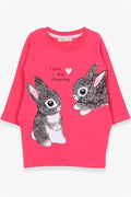 Baby Girl Tunic with Rabbit Pattern, Pink (1.5-2 Years)