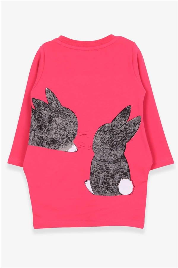 Baby Girl Tunic with Rabbit Pattern, Pink (1.5-2 Years)