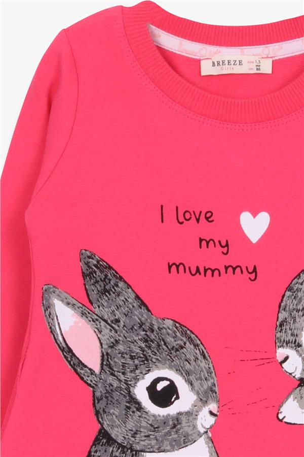 Baby Girl Tunic with Rabbit Pattern, Pink (1.5-2 Years)
