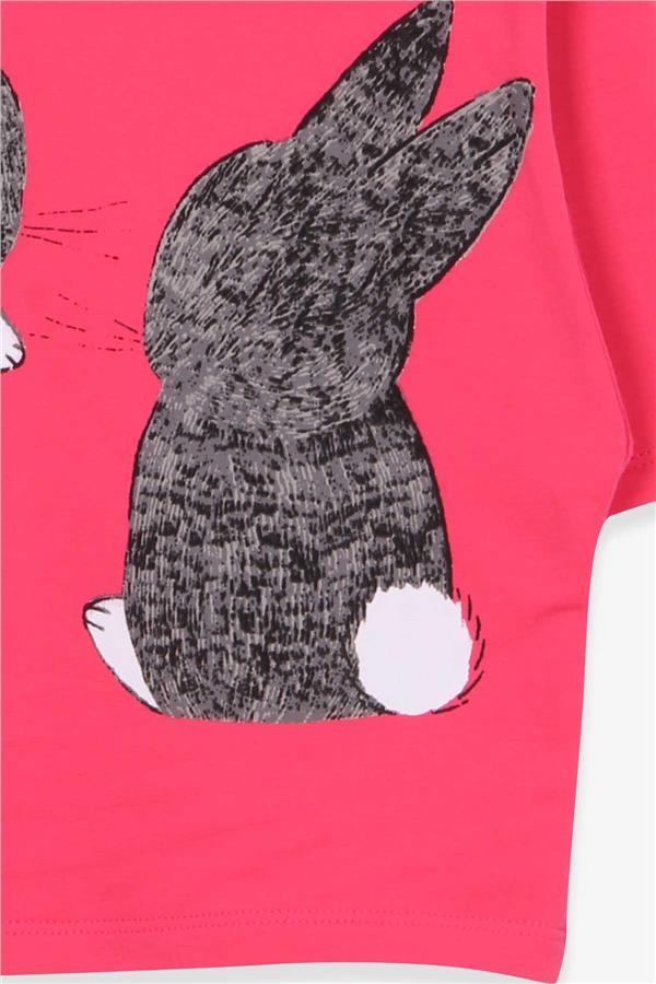 Baby Girl Tunic with Rabbit Pattern, Pink (1.5-2 Years)