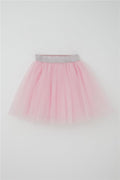 Girls' Tutu Skirt with Glitter Detail and Elastic Waistband, Pink (Ages 5-10)