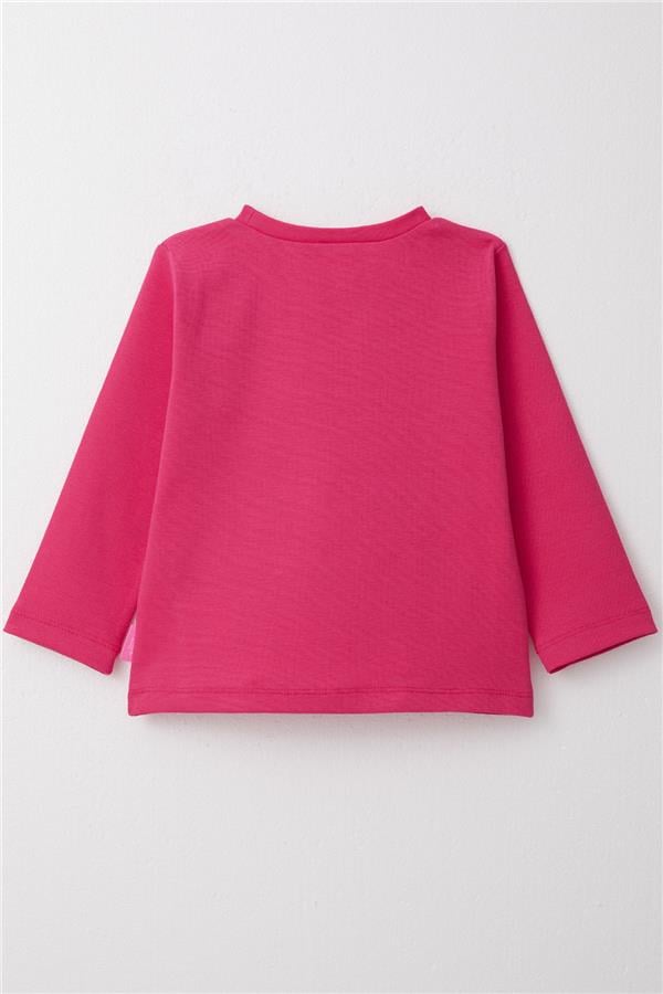 Baby Girl Long-Sleeve T-Shirt Basic Fuchsia (1-1.5 Years)