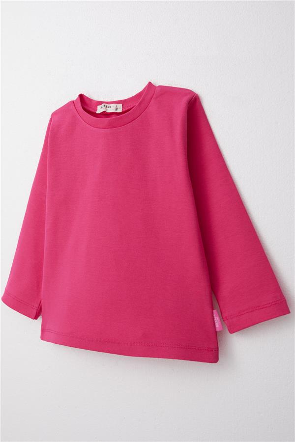 Baby Girl Long-Sleeve T-Shirt Basic Fuchsia (1-1.5 Years)