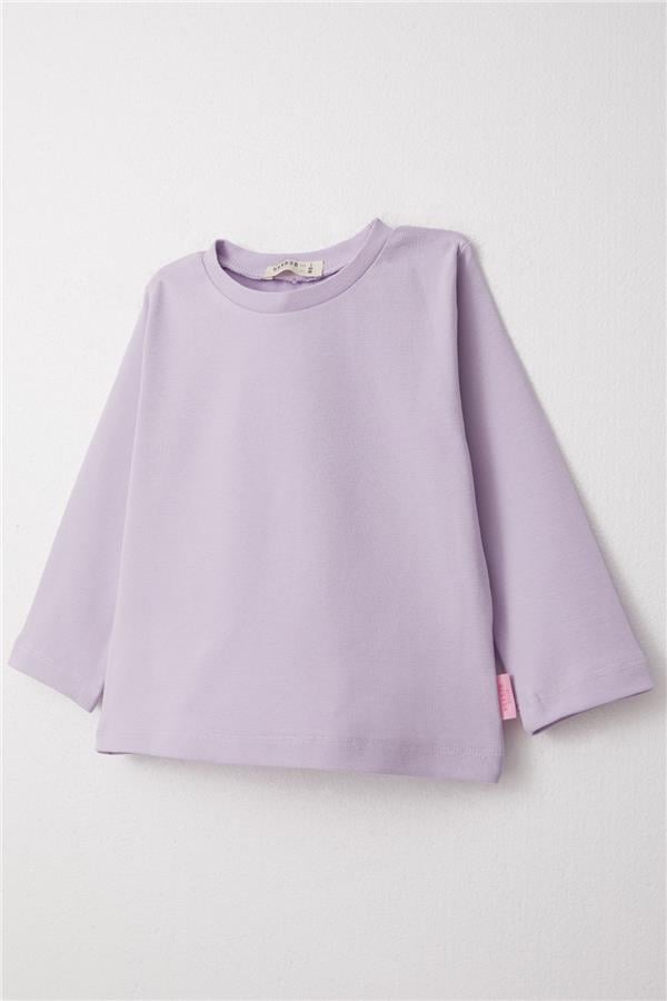 Baby Girl Long-Sleeve T-Shirt Basic Light Lilac (1-2 Years)