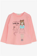 Baby Girl Long-Sleeve T-Shirt with Salmon Print (1-1.5 Years)