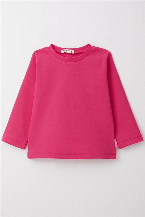Baby Girl Long-Sleeve T-Shirt Basic Fuchsia (1-1.5 Years)
