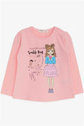 Baby Girl Long-Sleeve T-Shirt Printed Powder Pink (1-2 Years)