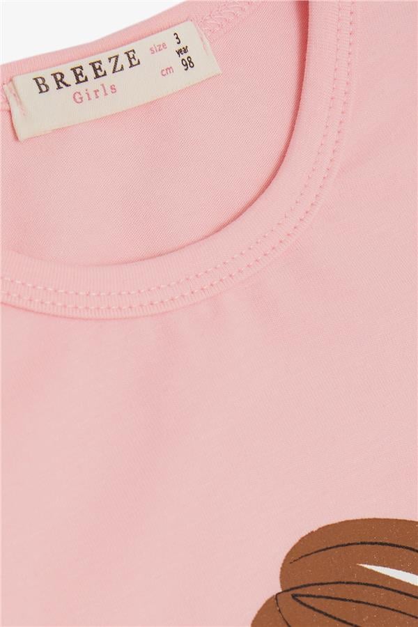 Baby Girl Long-Sleeve T-Shirt, Friendship Theme, Girl Print, Pink (1-2 Years)