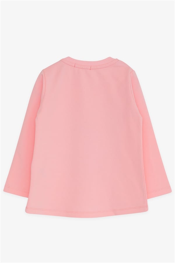 Girls' Long-Sleeve T-Shirt with Unicorn Print, Pink (1.5-3 Years)