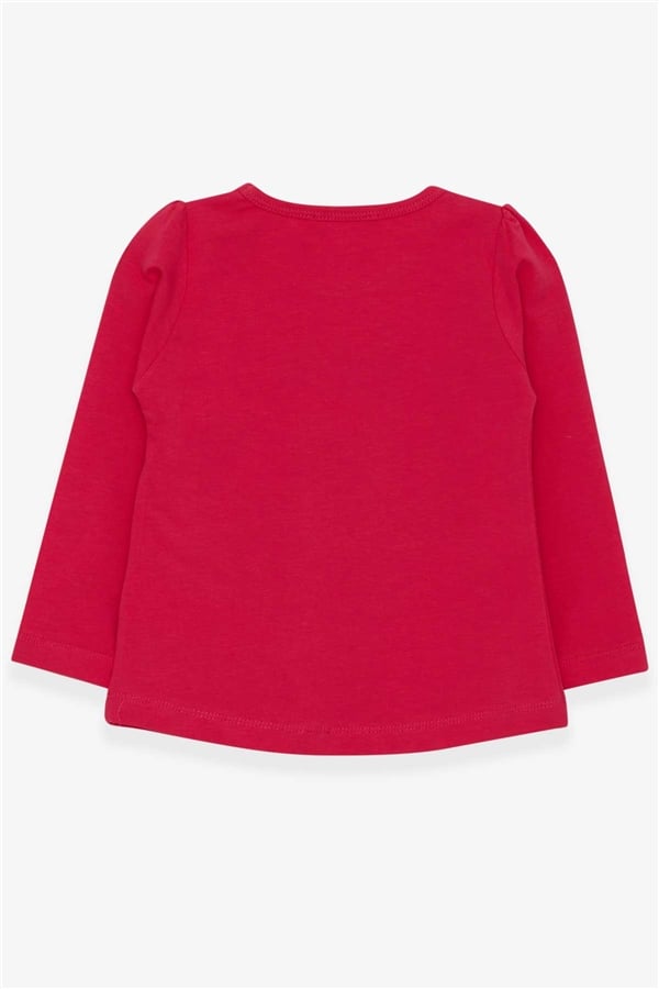 Girls' Long-Sleeve T-Shirt Unicorn Fuchsia (2-3 Years)
