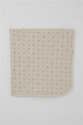 Newborn Baby Blanket, Patterned Beige (76 x 87 cm)
