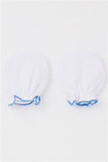 Newborn Baby Gloves Basic White (7 x 9 cm)