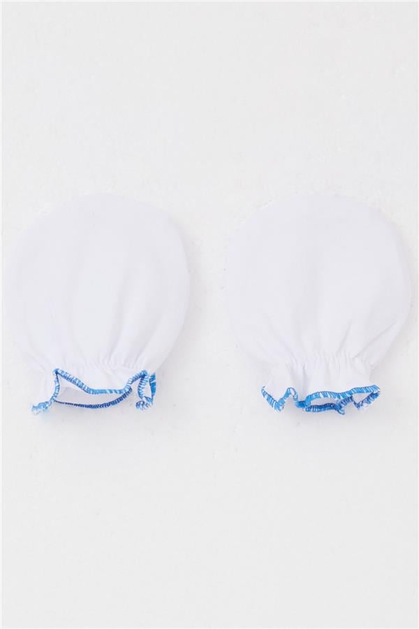 Newborn Baby Gloves Basic White (7 x 9 cm)