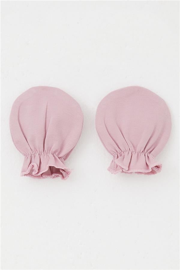 Newborn Baby Gloves Basic Rose Pink (7 x 9 cm)