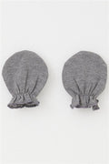 Newborn Baby Gloves Basic Dark Grey Melange (7 x 9 cm)