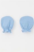 Newborn Baby Gloves Basic Blue (7 x 9 cm)