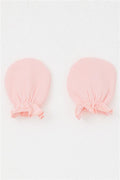 Newborn Baby Gloves Basic Pink (7 x 9 cm)