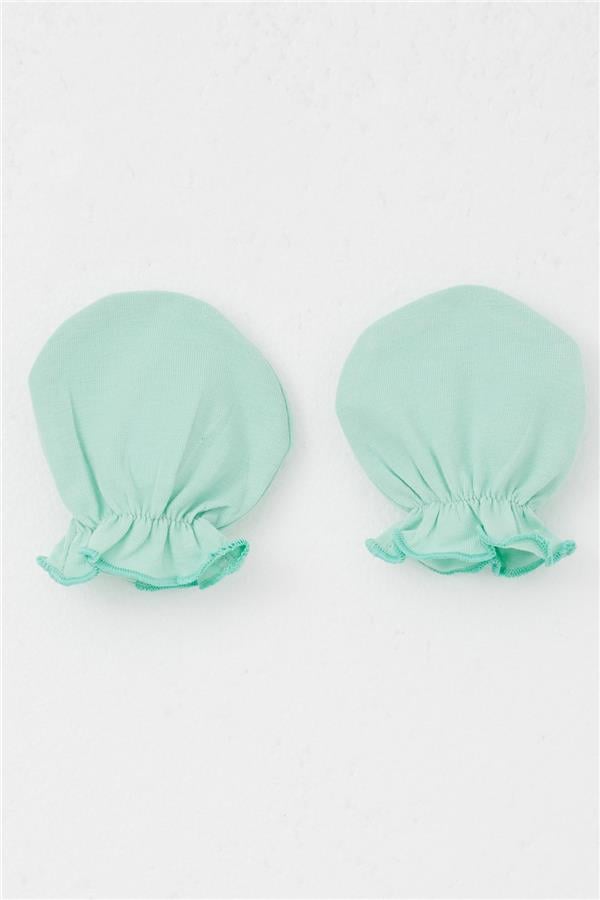 Newborn Baby Gloves Basic Aqua Green (7 x 9 cm)