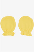 Newborn Baby Gloves Basic Yellow (7 x 9 cm)