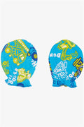 Newborn Baby Gloves, Construction Vehicle Print, Blue (7 x 9 cm)