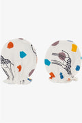 Newborn Baby Gloves with Giraffe Design and Stone (7 x 9 cm)