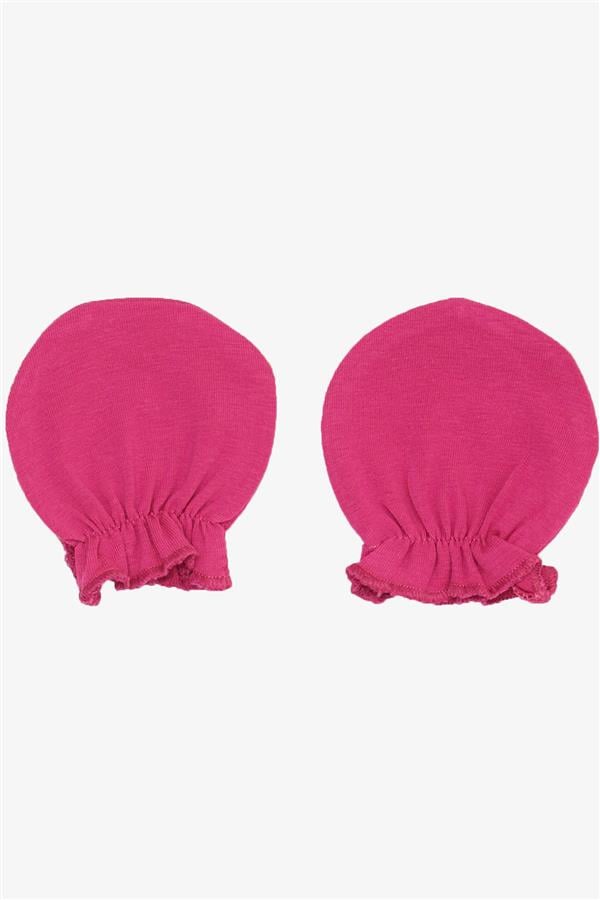 Newborn Baby Gloves Basic Fuchsia (7 x 9 cm)
