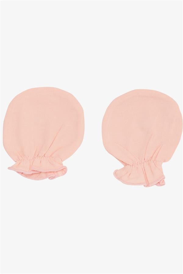 Newborn Baby Gloves Basic Standard Salmon (7 x 9 cm)