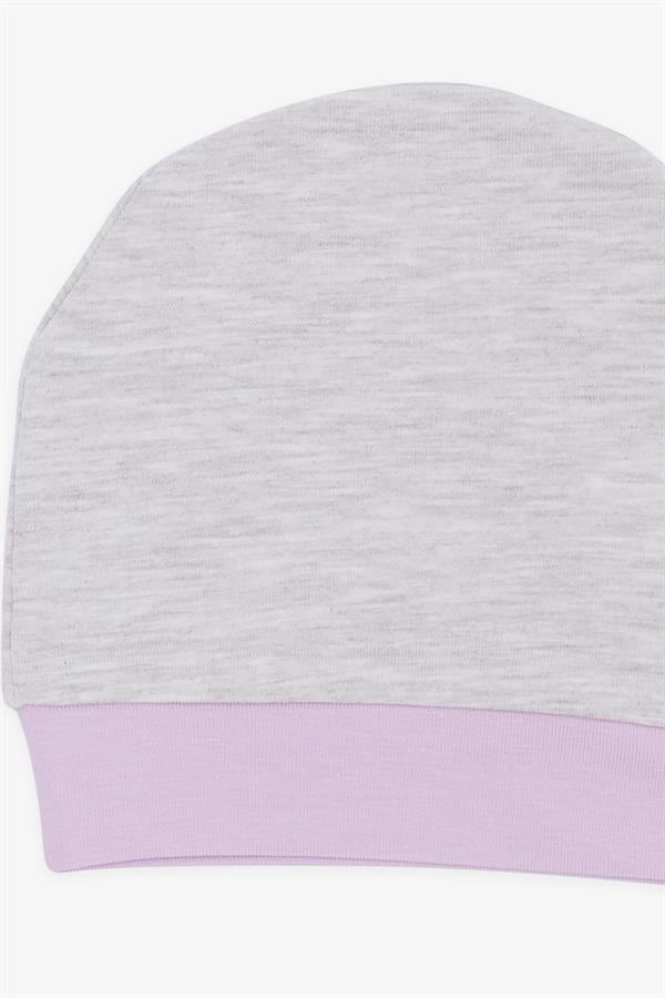 Newborn Baby Hat, Beige Melange (16 x 15 cm)